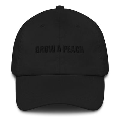 Grow A Peach Dad Hat - Black