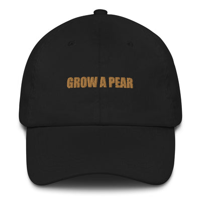Grow A Pear Dad Hat - Black/Nude
